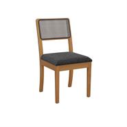 Linho mescla Preto/Branco c/ tela chumbo