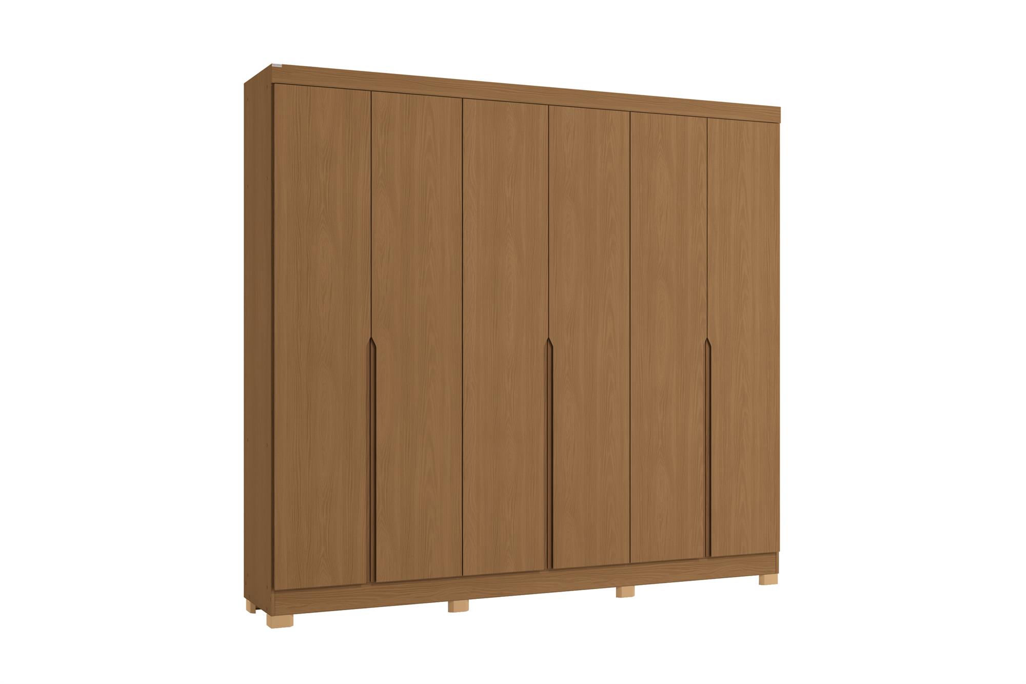 Roupeiro 6 portas | 4 gavetas c/ pés 