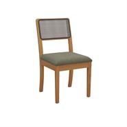 Linho Verde Malva c/ tela chumbo