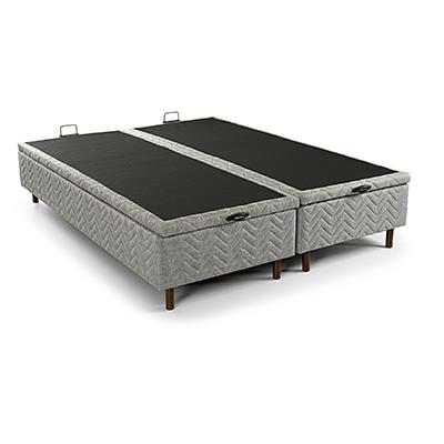 Box Baú Poliester Cinza