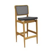 Linho mescla Preto/Branco c/ tela chumbo