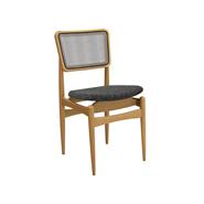 Linho mescla Preto/Branco c/ tela chumbo